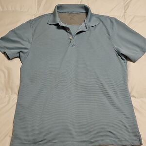 Van Heusen Blue Polo Shirt with Moisture-Wicking Fabric